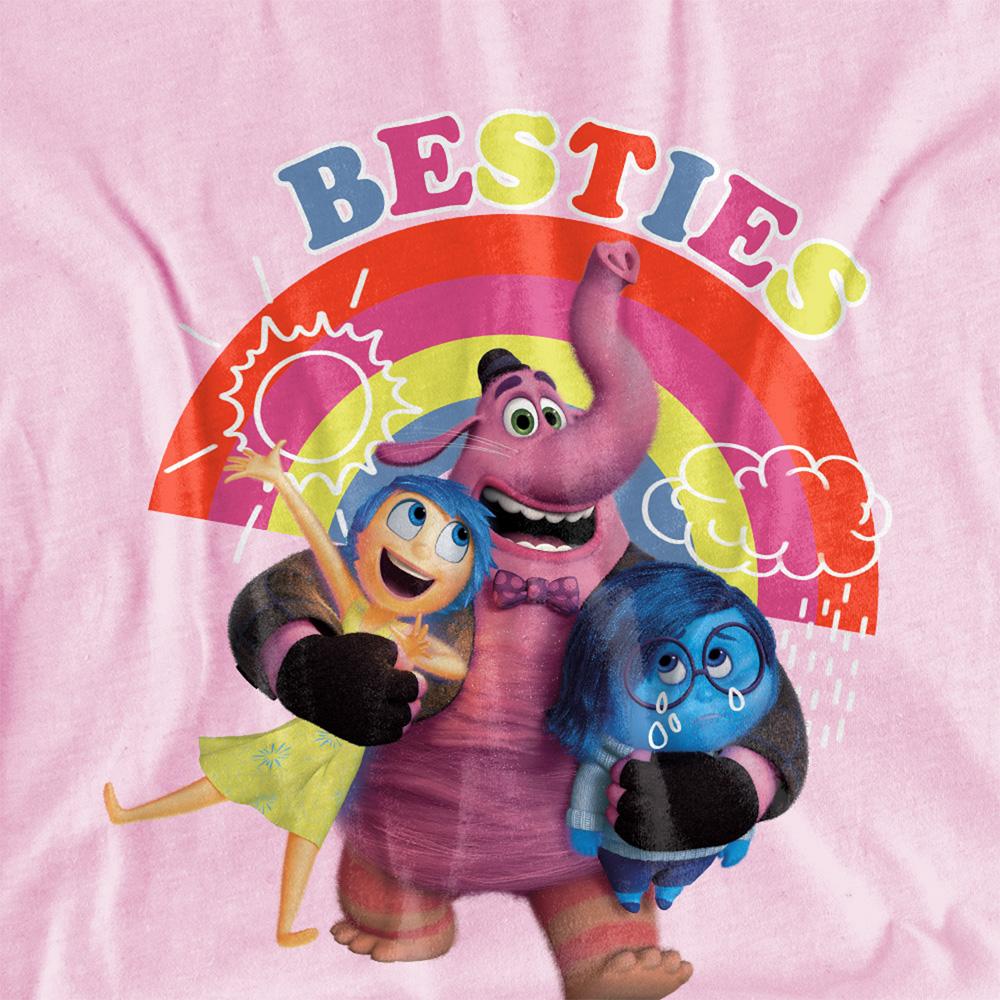 Light Pink - Side - Inside Out 2 Childrens-Kids Besties Joy Hoodie