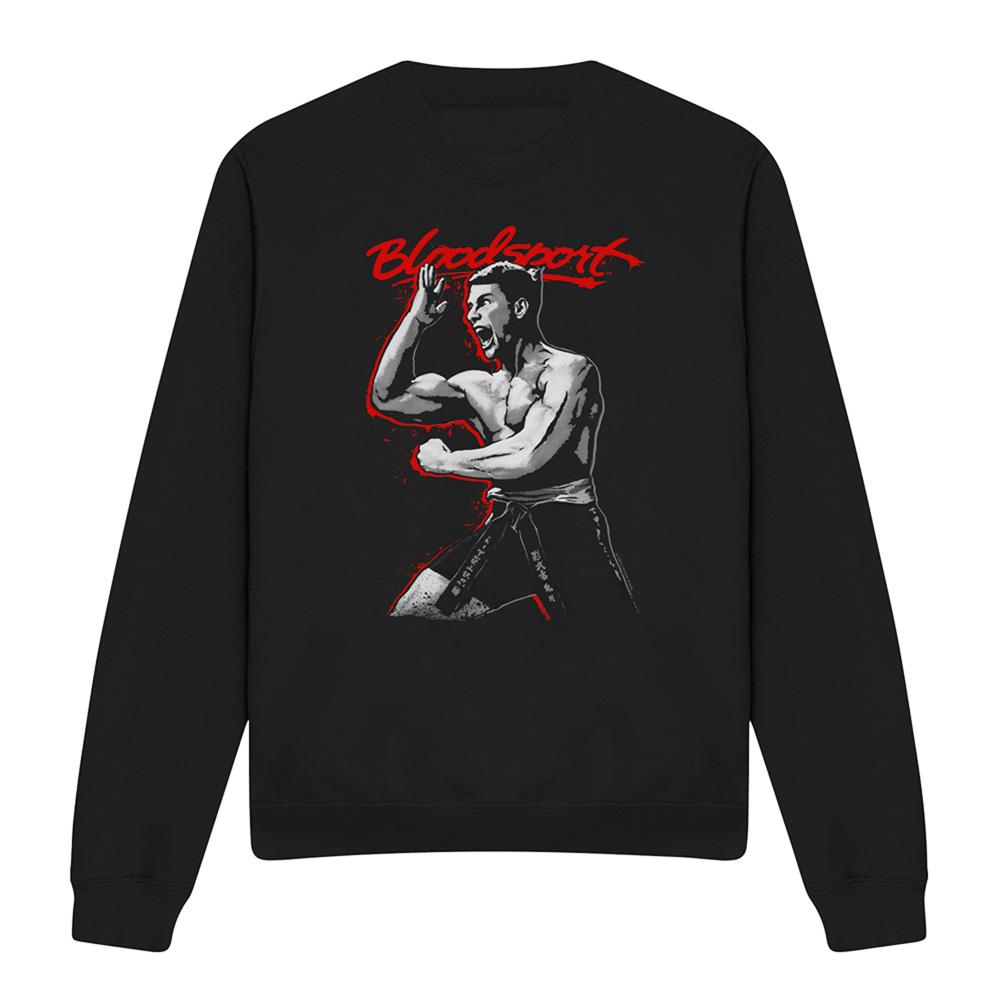 Black - Front - Bloodsport Unisex Adult Loud Mouth Sweatshirt