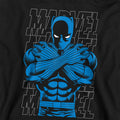 Athletic Heather - Pack Shot - Black Panther Childrens-Kids Stripes Pull Over Hoodie