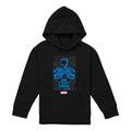 Athletic Heather - Front - Black Panther Childrens-Kids Stripes Pull Over Hoodie
