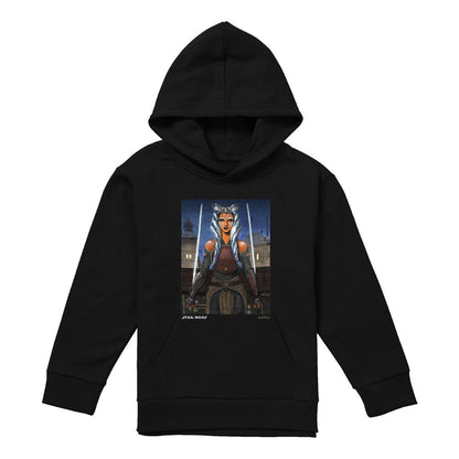 Athletic Heather - Front - Star Wars Childrens-Kids Ahsoka Pullover Hoodie