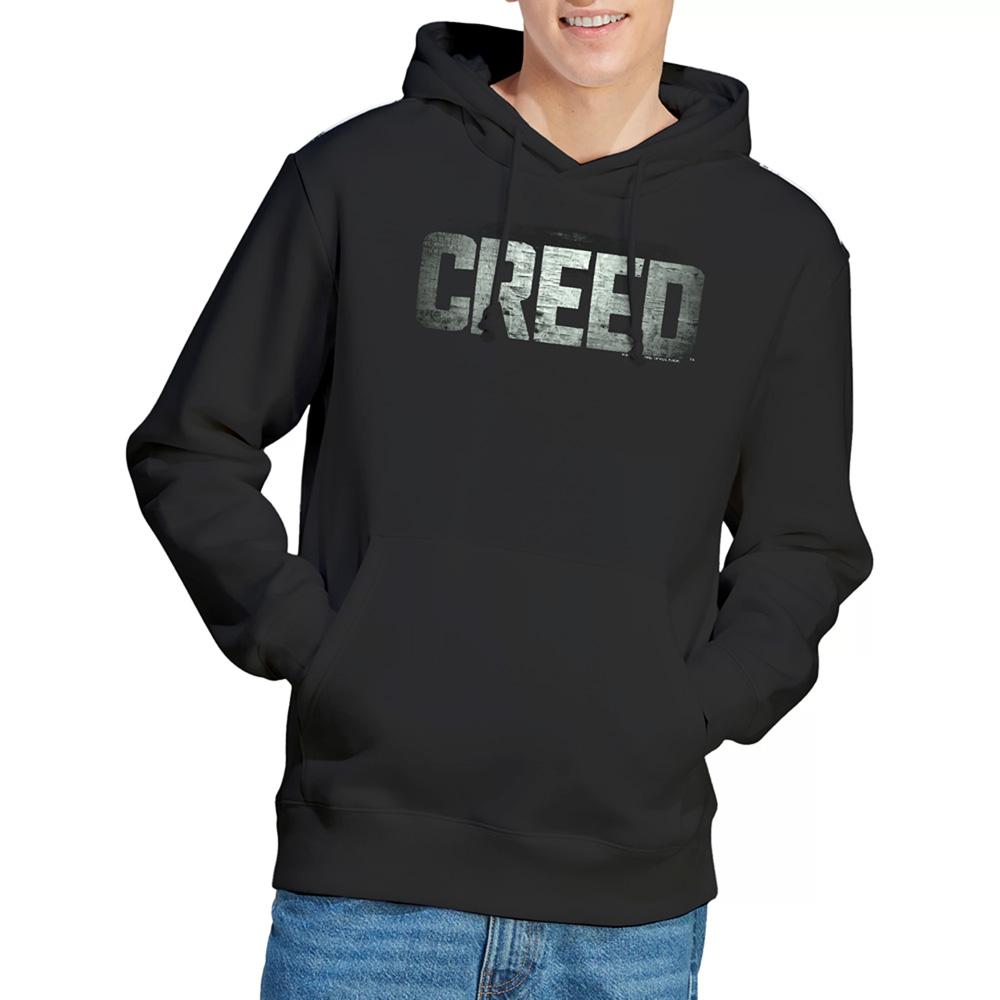 Black - Side - Creed Unisex Adult Logo Hoodie