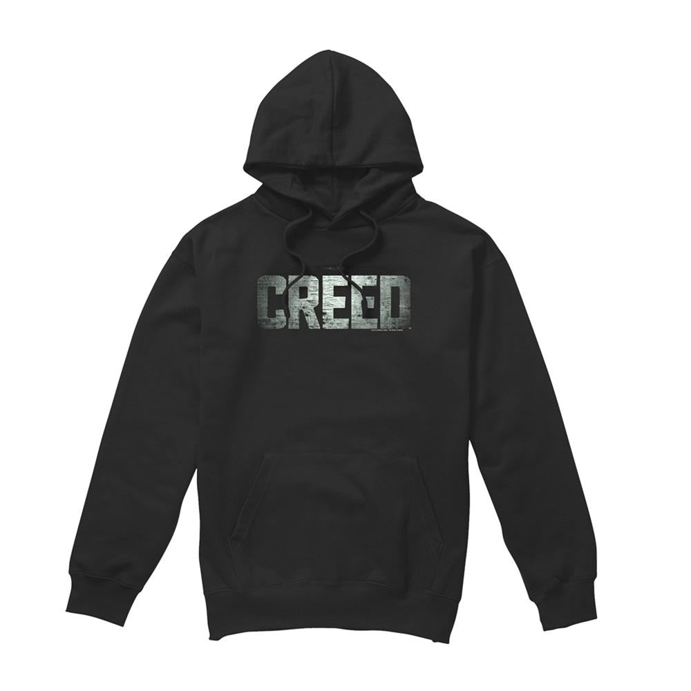 Black - Front - Creed Unisex Adult Logo Hoodie