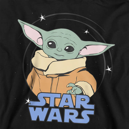 Black - Pack Shot - Star Wars Childrens-Kids Grogu Spiral Pullover Hoodie