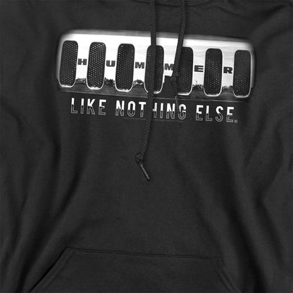 Black - Pack Shot - Hummer Unisex Adult Grill Logo Hoodie