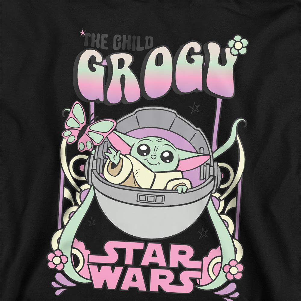 Athletic Heather - Pack Shot - Star Wars Childrens-Kids Grogu Heather Pullover Hoodie