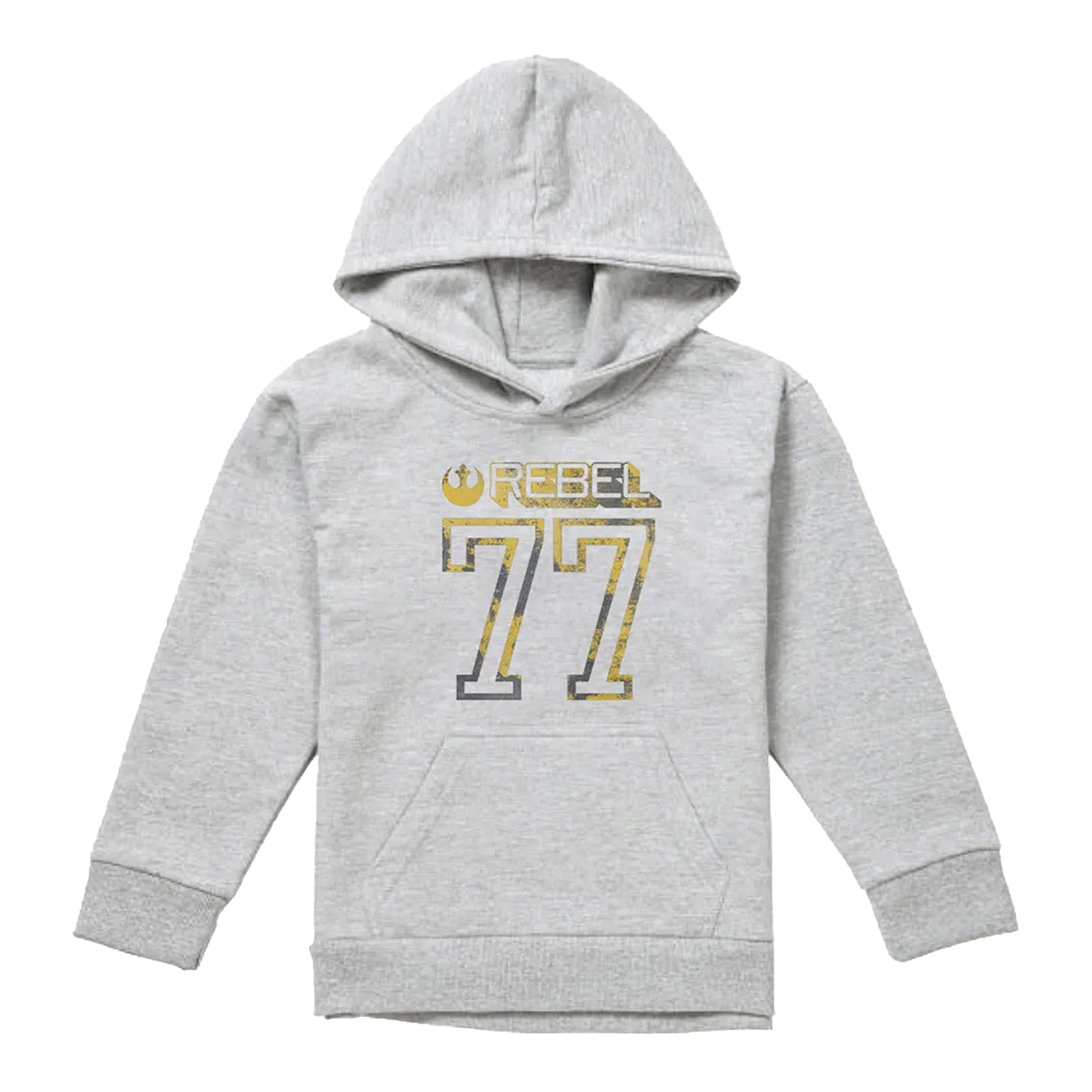 Athletic Heather - Front - Star Wars Childrens-Kids 77 Rebel Heather Pullover Hoodie