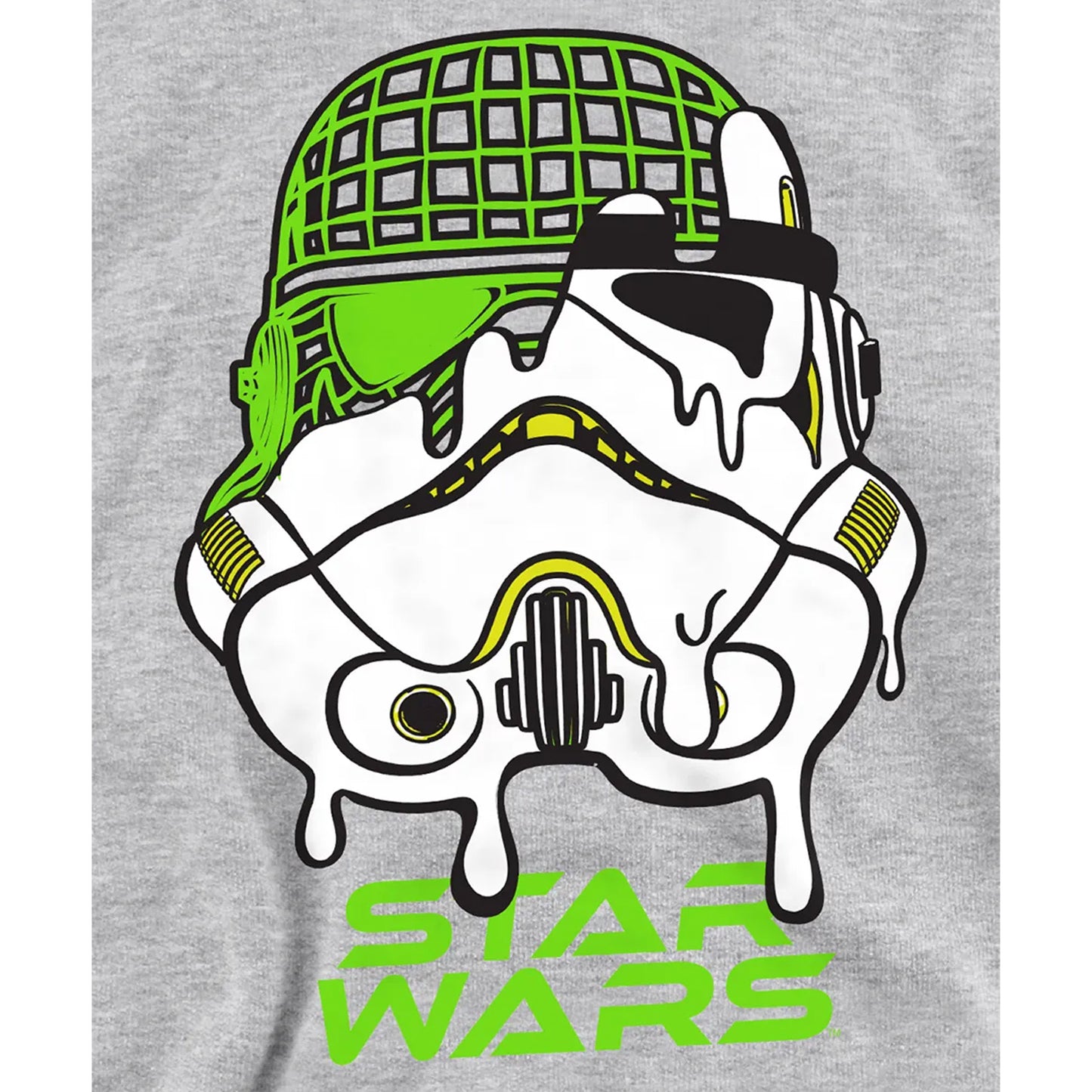 Athletic Heather - Pack Shot - Star Wars Childrens-Kids Stormtrooper Helmet Heather Pullover Hoodie