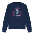 Navy - Front - Bon Jovi Unisex Adult Forever Skull Sweatshirt