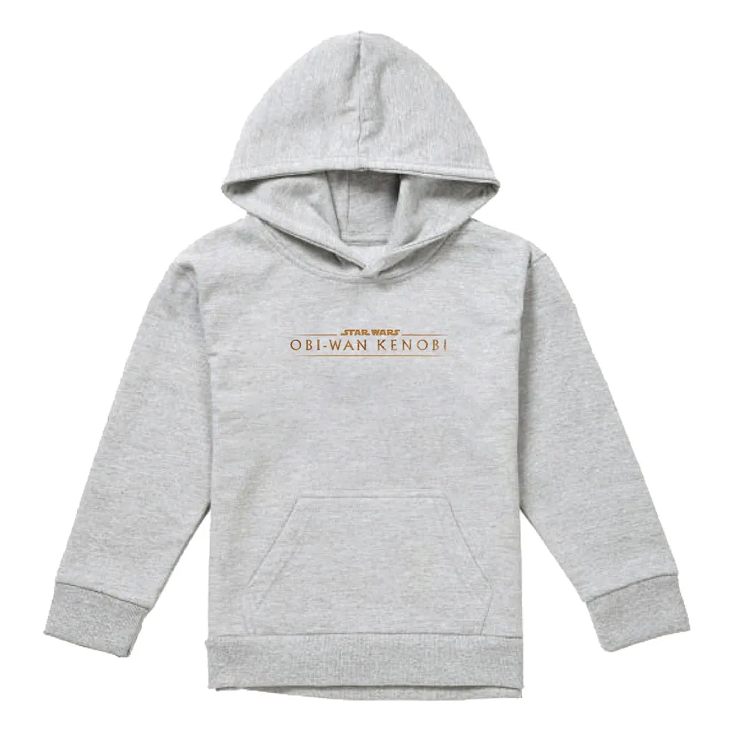 Athletic Heather - Front - Star Wars: Obi-Wan Kenobi Childrens-Kids Logo Heather Pullover Hoodie