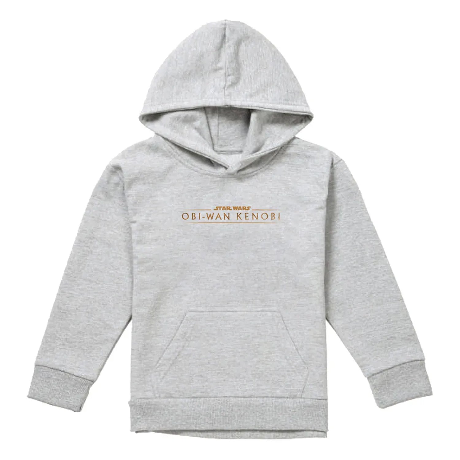 Athletic Heather - Front - Star Wars: Obi-Wan Kenobi Childrens-Kids Logo Heather Pullover Hoodie
