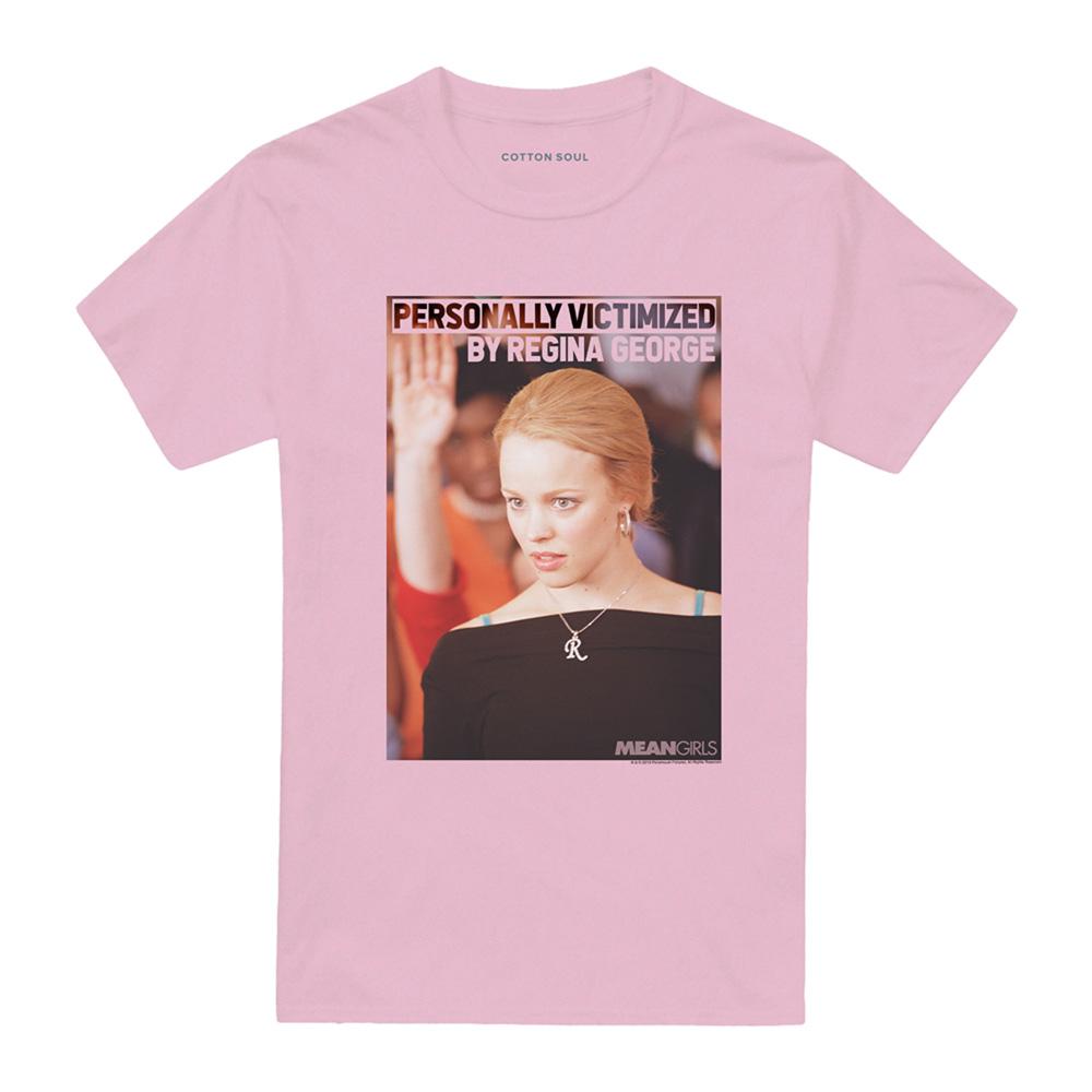 Pink - Front - Mean Girls Unisex Adult Victim Regina George T-Shirt