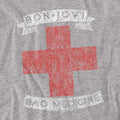 Athletic Heather - Back - Bon Jovi Unisex Adult Bad Medicine Heather T-Shirt