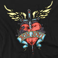 Black - Side - Bon Jovi Unisex Adult Dagger Heart Long-Sleeved T-Shirt
