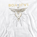 White - Back - Bon Jovi Unisex Adult Greatest Hits Hoodie