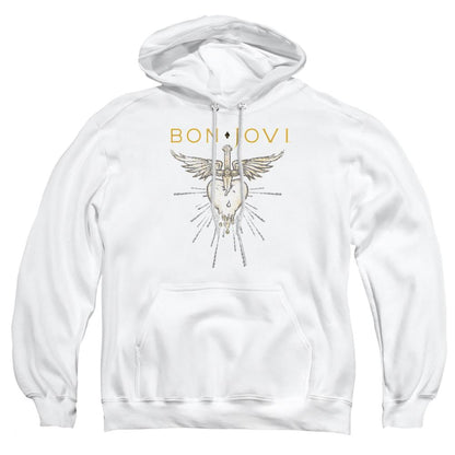 White - Front - Bon Jovi Unisex Adult Greatest Hits Hoodie