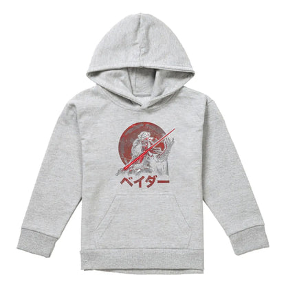 Athletic Heather - Front - Star Wars: Visions Childrens-Kids Darth Vader Heather Pullover Hoodie