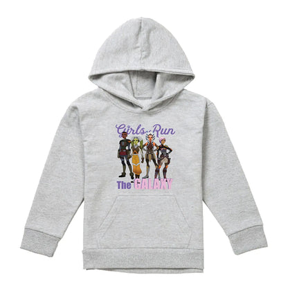 Athletic Heather - Front - Star Wars: Ahsoka Childrens-Kids The Galaxy Characters Heather Pullover Hoodie