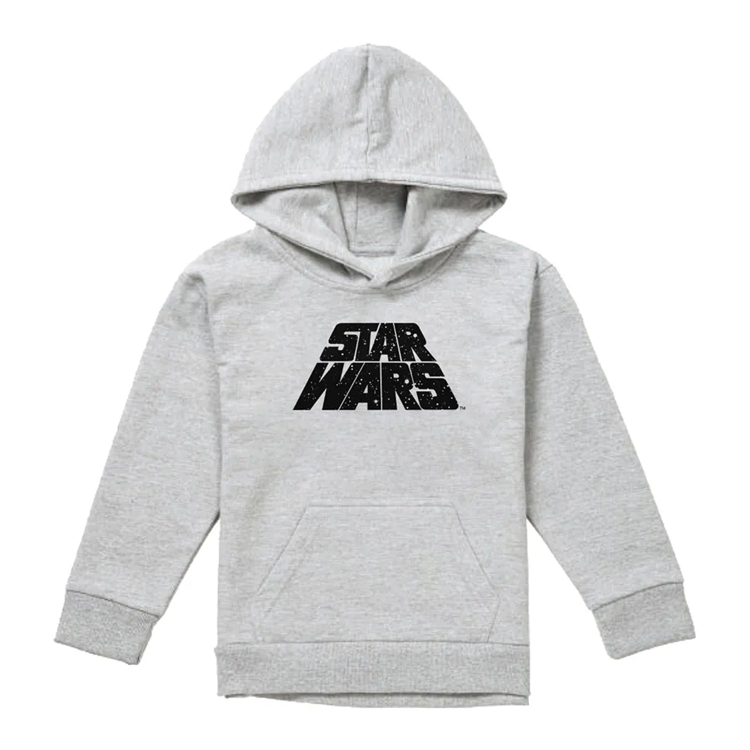 Athletic Heather - Front - Star Wars Childrens-Kids Galaxy Heather Pullover Hoodie