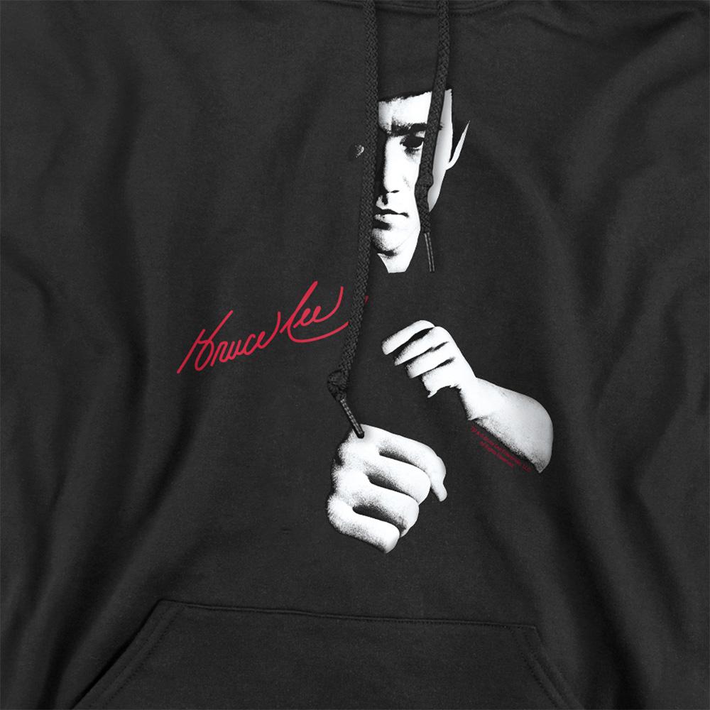 Black - Pack Shot - Bruce Lee Unisex Adult The Dragon Awaits Hoodie