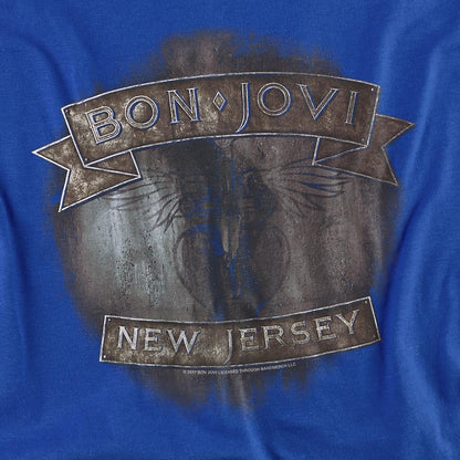 Royal Blue - Back - Bon Jovi Unisex Adult New Jersey T-Shirt