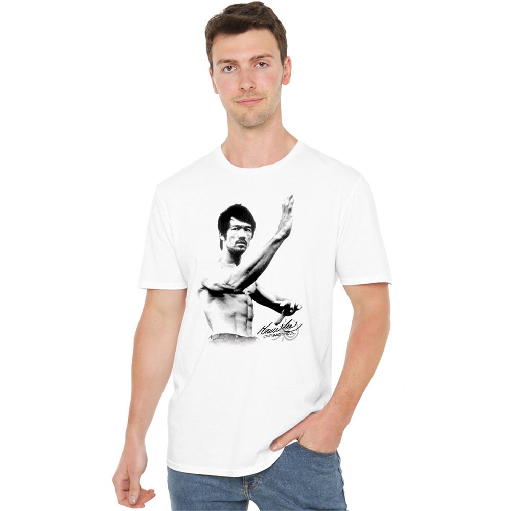 White - Side - Bruce Lee Unisex Adult Serenity T-Shirt