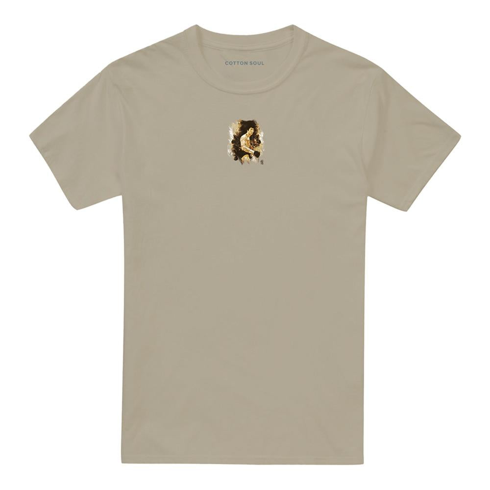 Sand - Front - Bruce Lee Unisex Adult Intensity T-Shirt