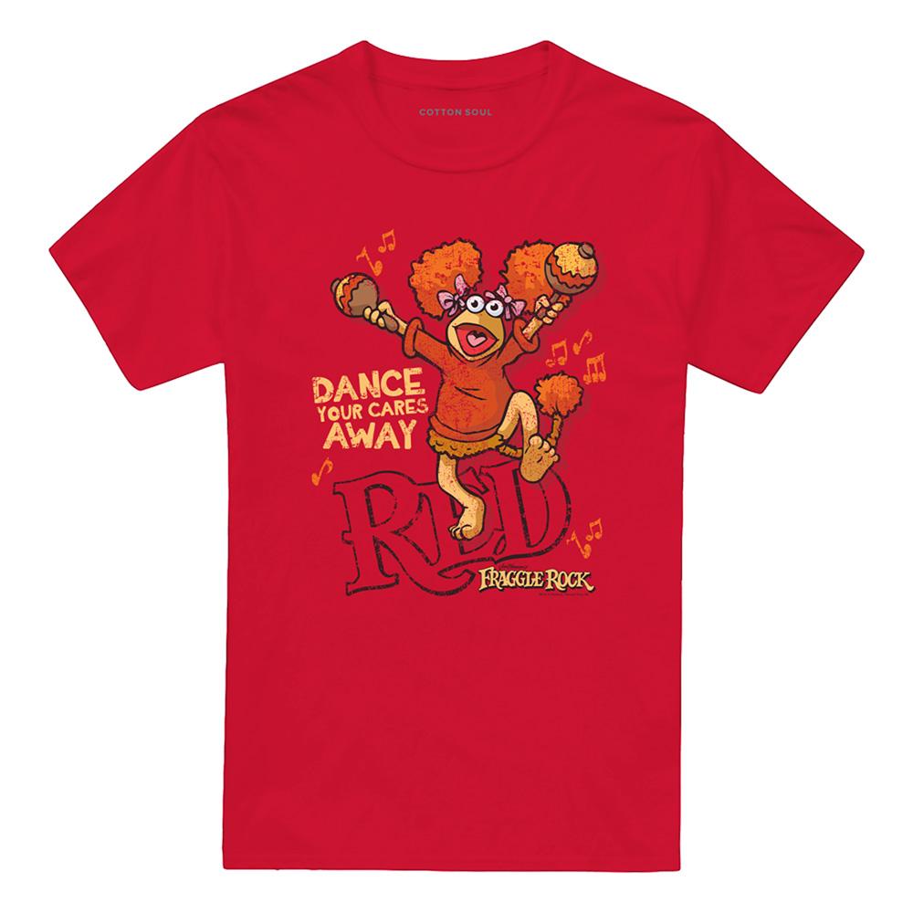 Red - Front - Fraggle Rock Unisex Adult Dance T-Shirt