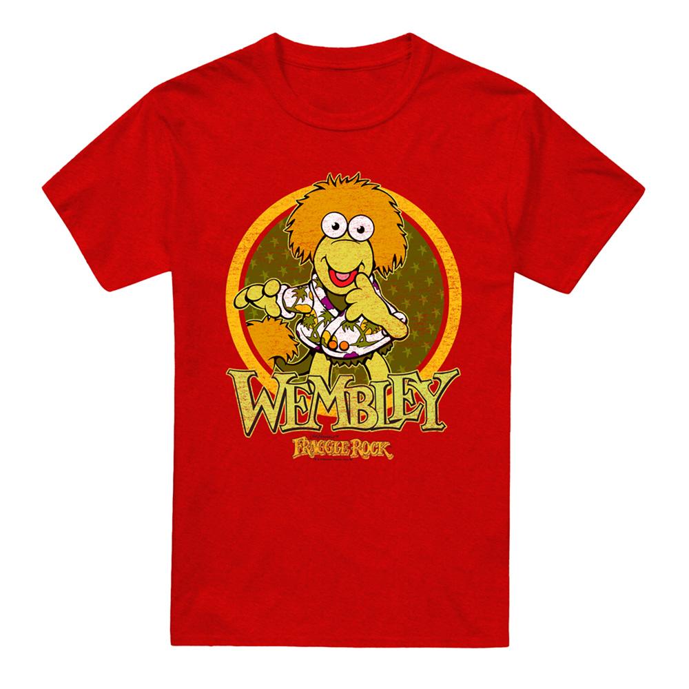 Red - Front - Fraggle Rock Unisex Adult Wembley Fraggle Circle T-Shirt