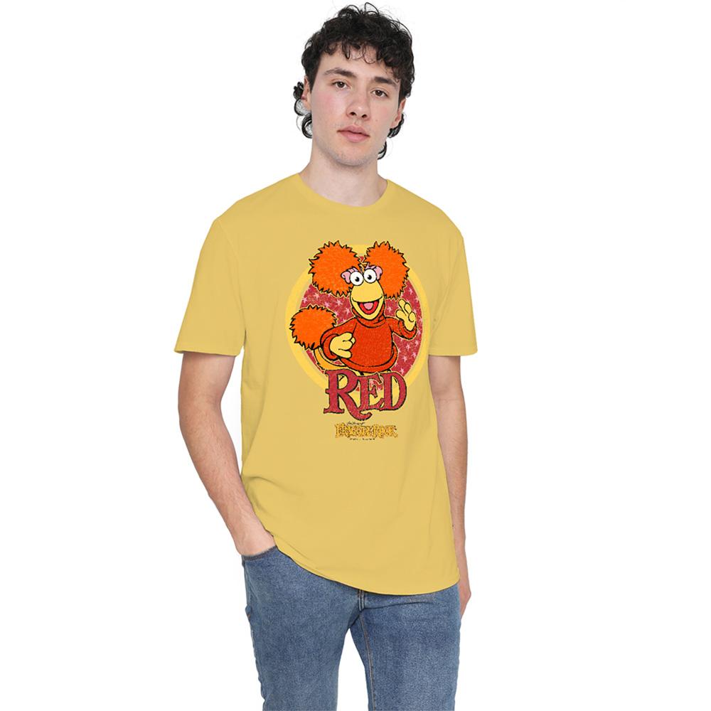 Banana Yellow - Side - Fraggle Rock Unisex Adult Circle T-Shirt