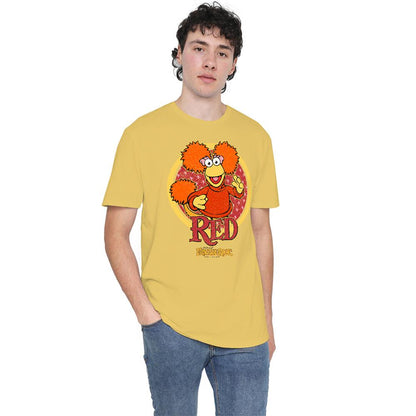 Banana Yellow - Side - Fraggle Rock Unisex Adult Circle T-Shirt
