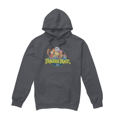 Charcoal - Front - Fraggle Rock Unisex Adult Circle Logo Hoodie