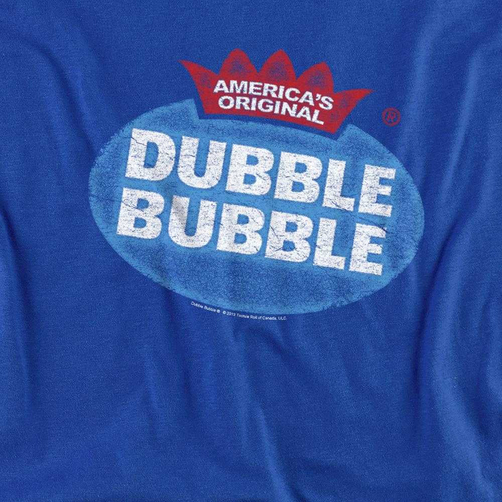 Royal Blue - Side - Dubble Bubble Unisex Adult Vintage Logo Long-Sleeved T-Shirt