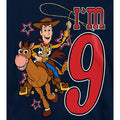 Navy - Pack Shot - Toy Story Childrens-Kids I´m 9 Woody Birthday Pullover Hoodie