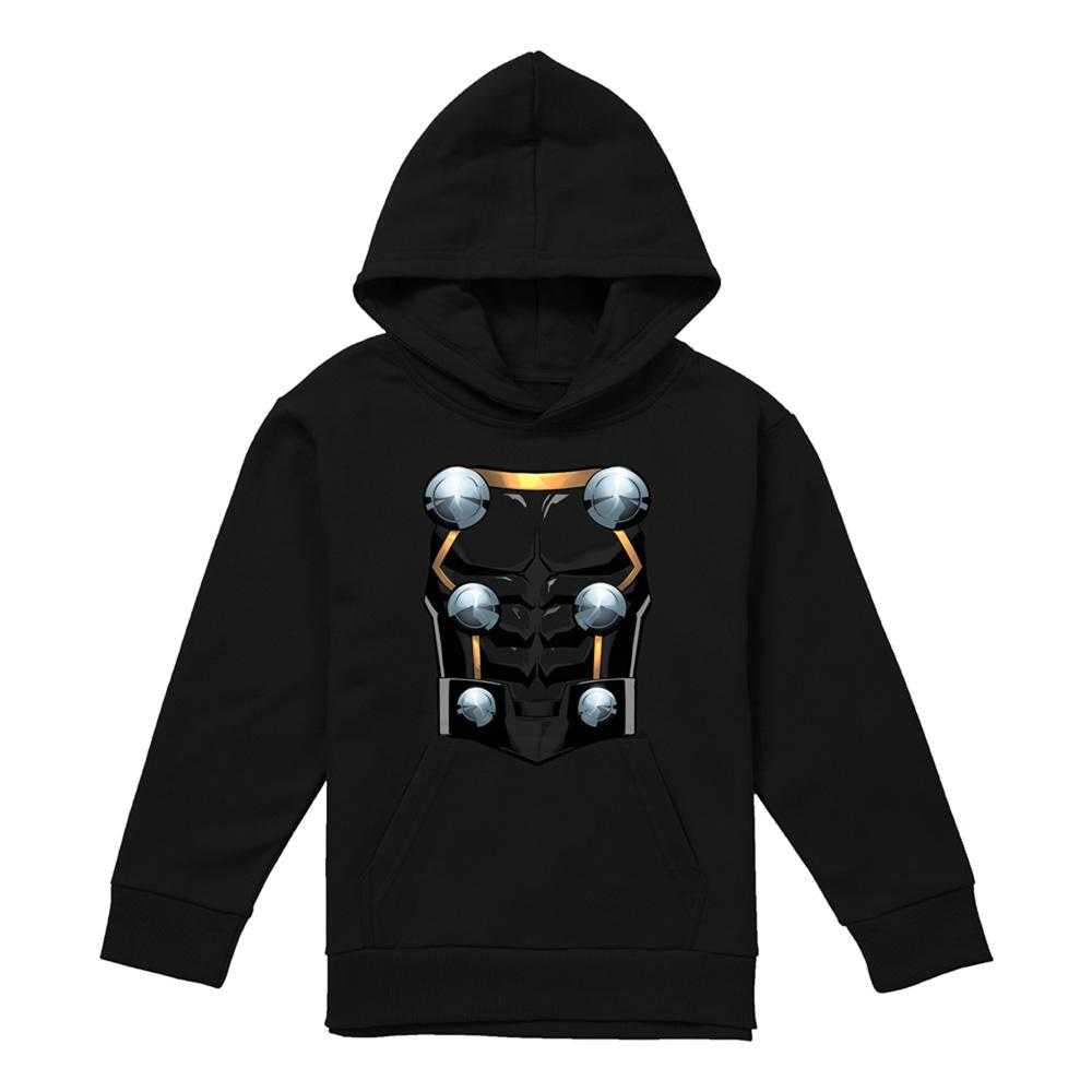 Black - Front - Marvel Childrens-Kids Thor Costume Hoodie