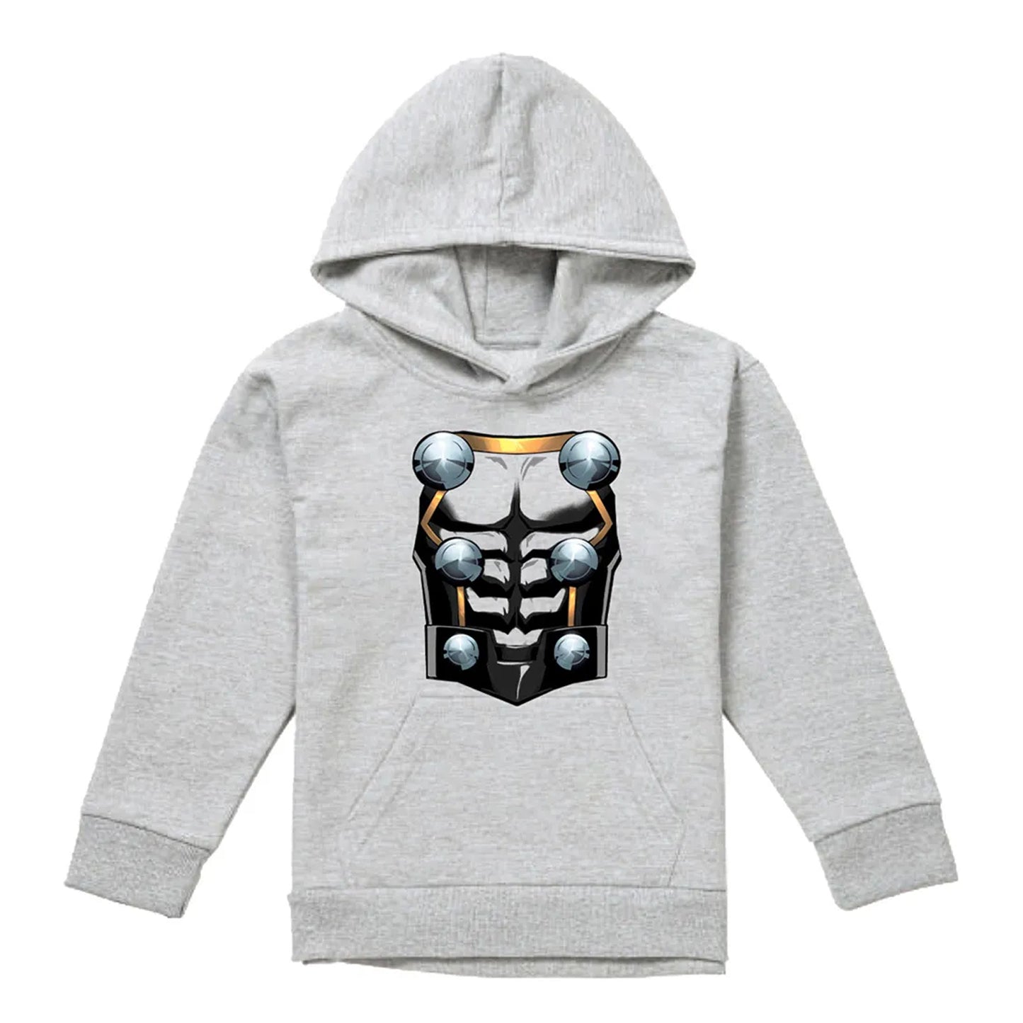 Athletic Heather - Front - Marvel Childrens-Kids Thor Costume Hoodie