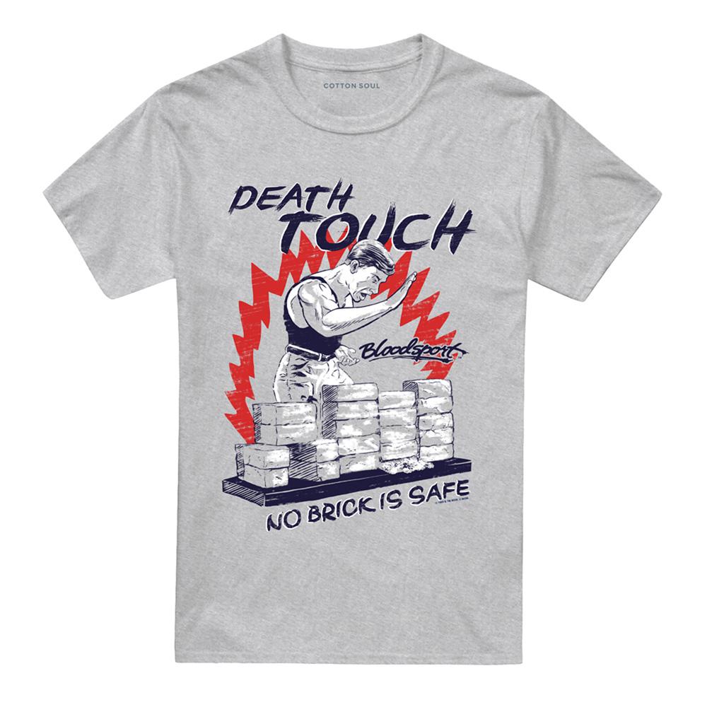 Athletic Heather - Front - Bloodsport Unisex Adult Death Touch T-Shirt