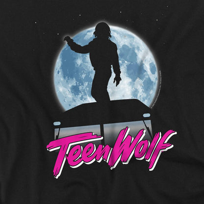 Black - Pack Shot - Teen Wolf Unisex Adult Moonlight Surf T-Shirt