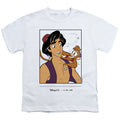White - Front - Aladdin Childrens-Kids 100th Anniversary Edition Abu T-Shirt