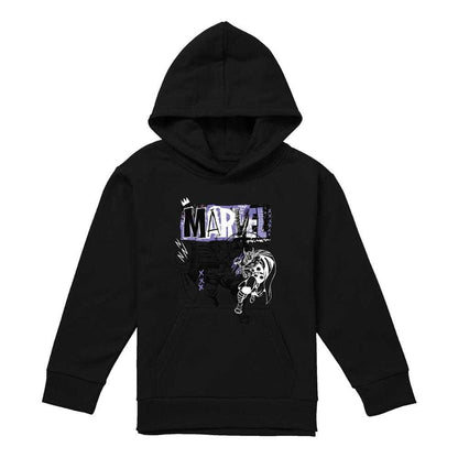 Black - Front - Marvel Childrens-Kids Thor Thunder Hoodie