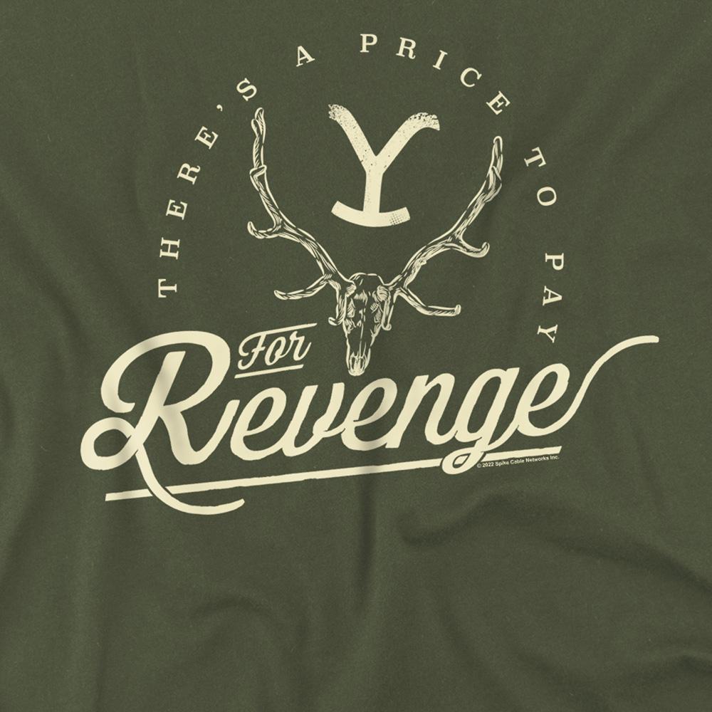 Military Green - Pack Shot - Yellowstone Unisex Adult Theres A Price To Pay T-Shirt