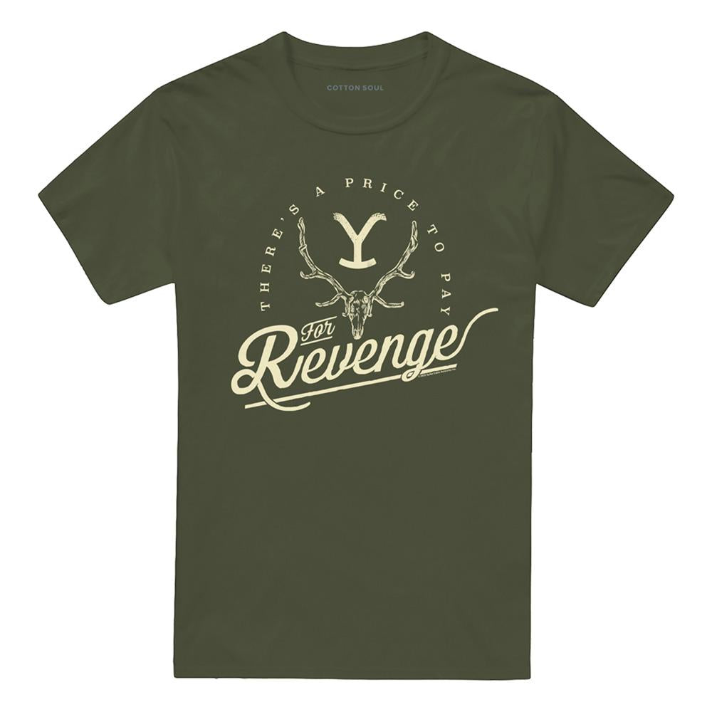Military Green - Front - Yellowstone Unisex Adult Theres A Price To Pay T-Shirt