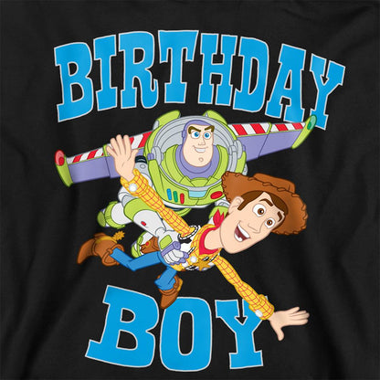Black - Pack Shot - Toy Story Childrens-Kids Birthday Boy Woody & Buzz Lightyear Hoodie