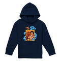 Navy - Front - Aladdin Childrens-Kids Diamond In The Rough Abu Magic Lamp Pullover Hoodie