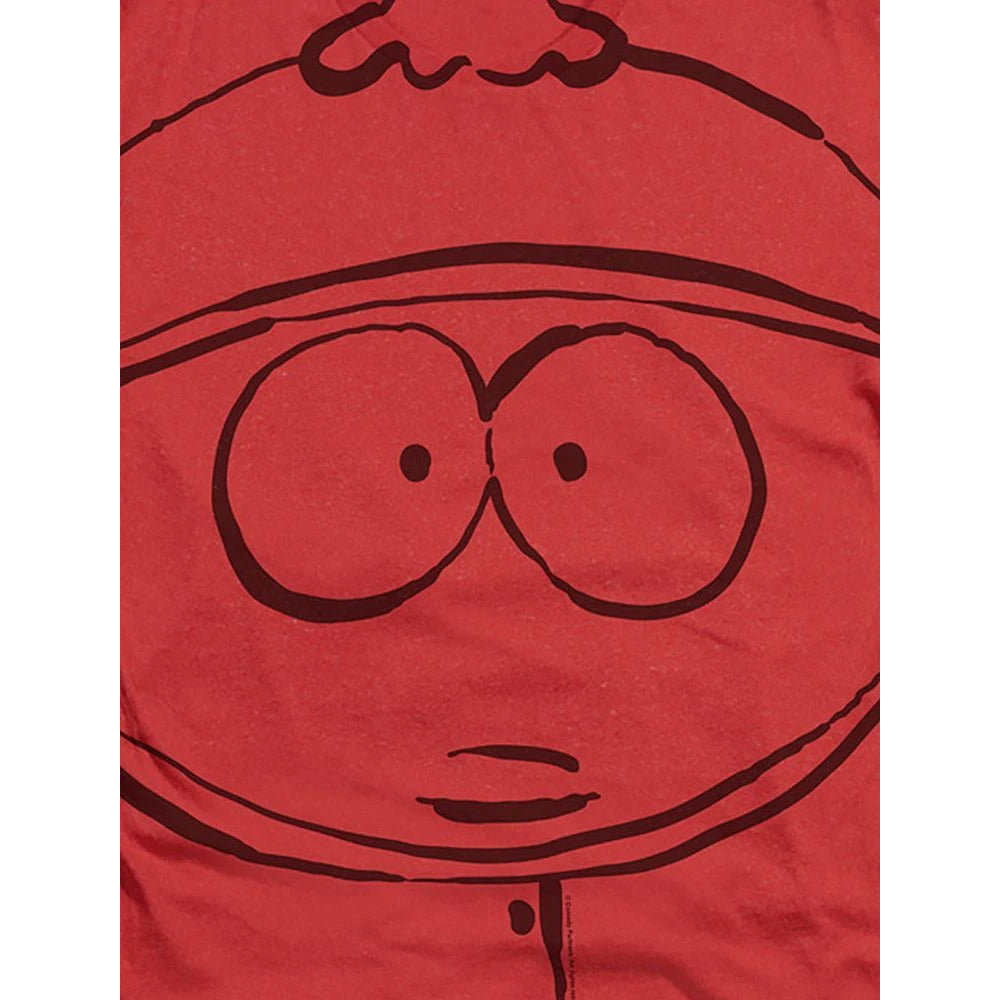 Red - Back - South Park Unisex Adult Eric Cartman Heather T-Shirt