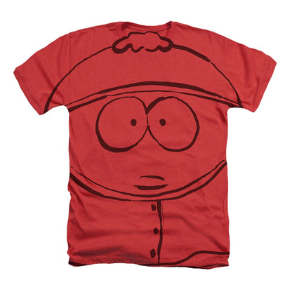 Red - Front - South Park Unisex Adult Eric Cartman Heather T-Shirt