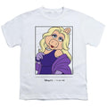 White - Front - The Muppets Unisex Adult 100th Anniversary Miss Piggy T-Shirt