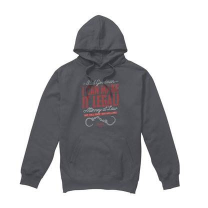 Charcoal - Front - Breaking Bad Unisex Adult I Can Make It Legal! Hoodie