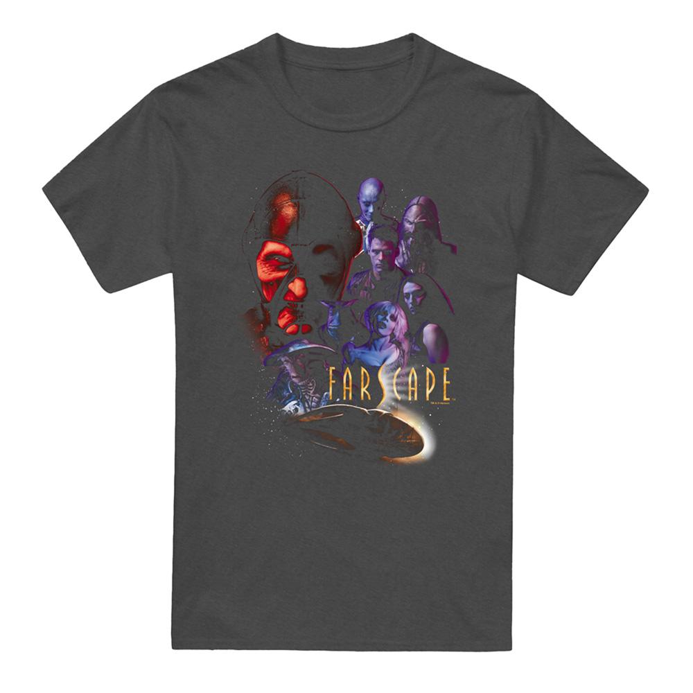 Charcoal - Front - Farscape Unisex Adult Criminally Epic T-Shirt