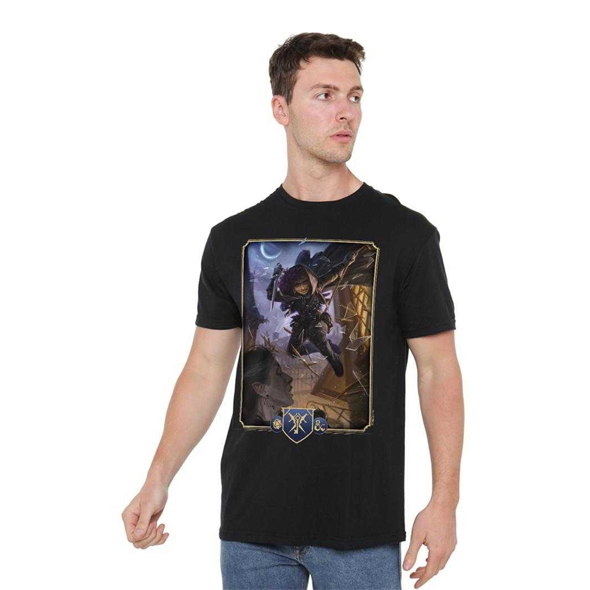 Black - Lifestyle - Dungeons & Dragons Womens-Ladies 2024 Rogue Key Art T-Shirt